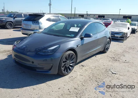 2022 Tesla Model 3 Performance Dual Motor All-Wheel Drive from USA, damaged, VIN 5YJ3E1EC1NF152305